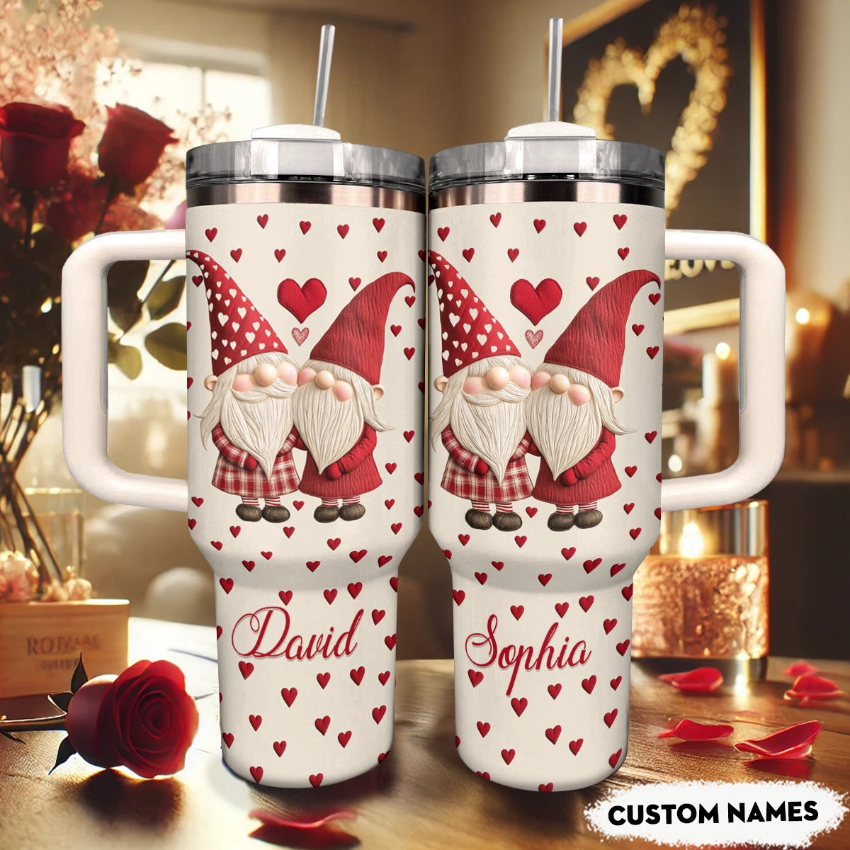 Shineful Tumbler Personalized Adorable Gnome