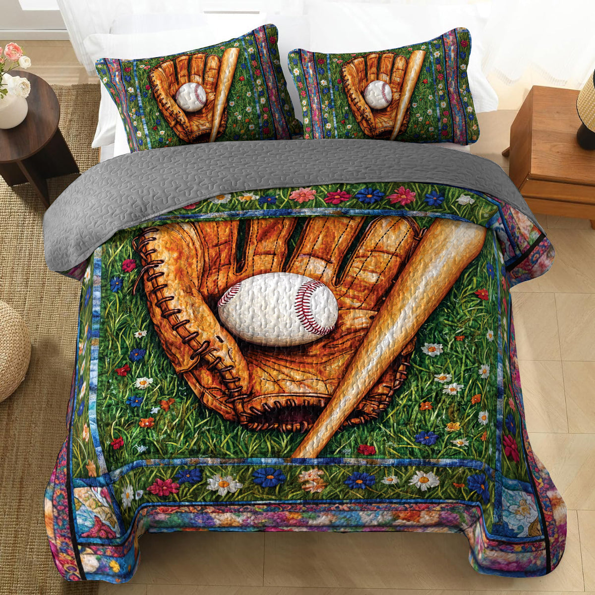Shineful All Season Quilt 3-Piece Set - Home Run Heritage