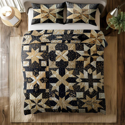 Shineful All Season Quilt 3-Piece Set Luxury Blocks
