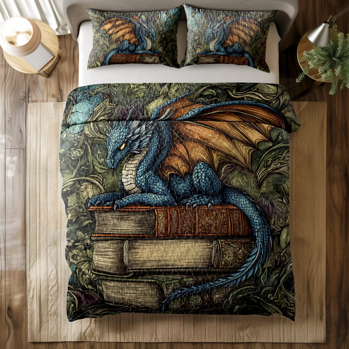 Shineful All Season Quilt 3-Piece Set - Dragon’s Sanctuary