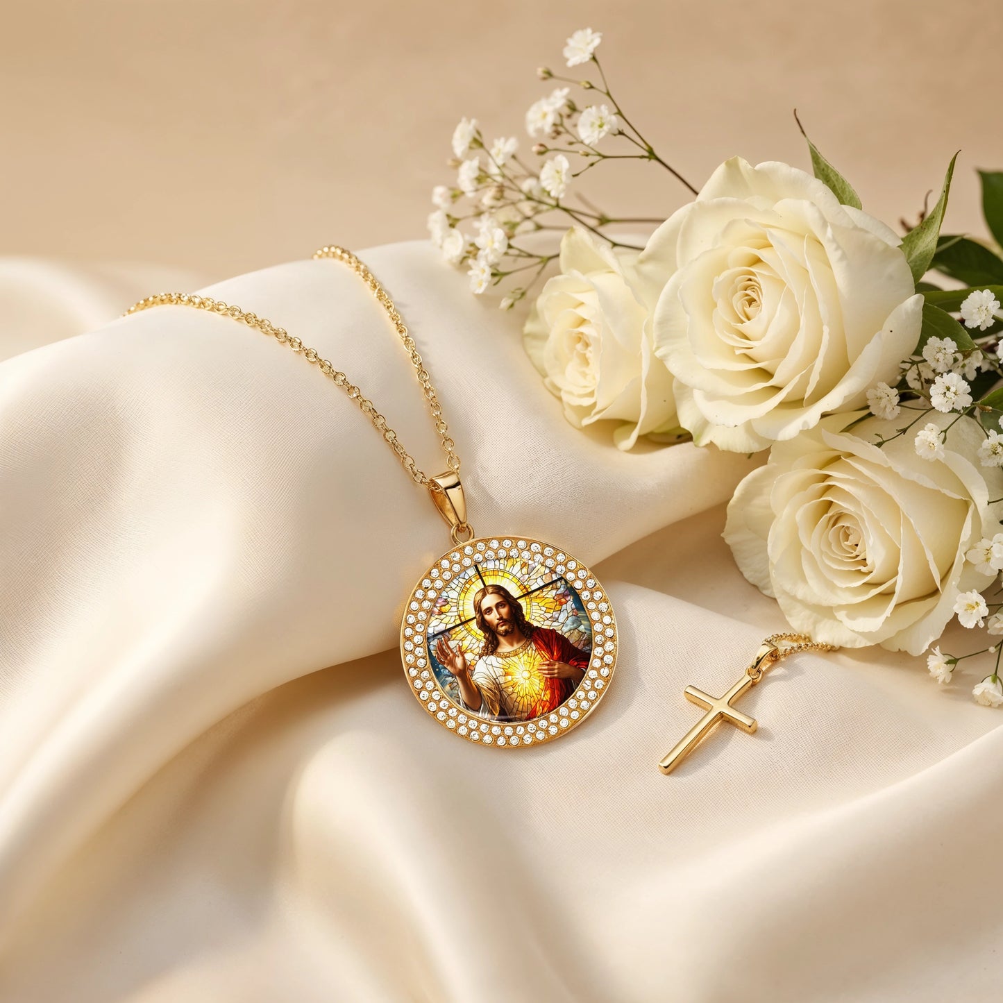 Shineful Necklace Sacred Heart of Jesus
