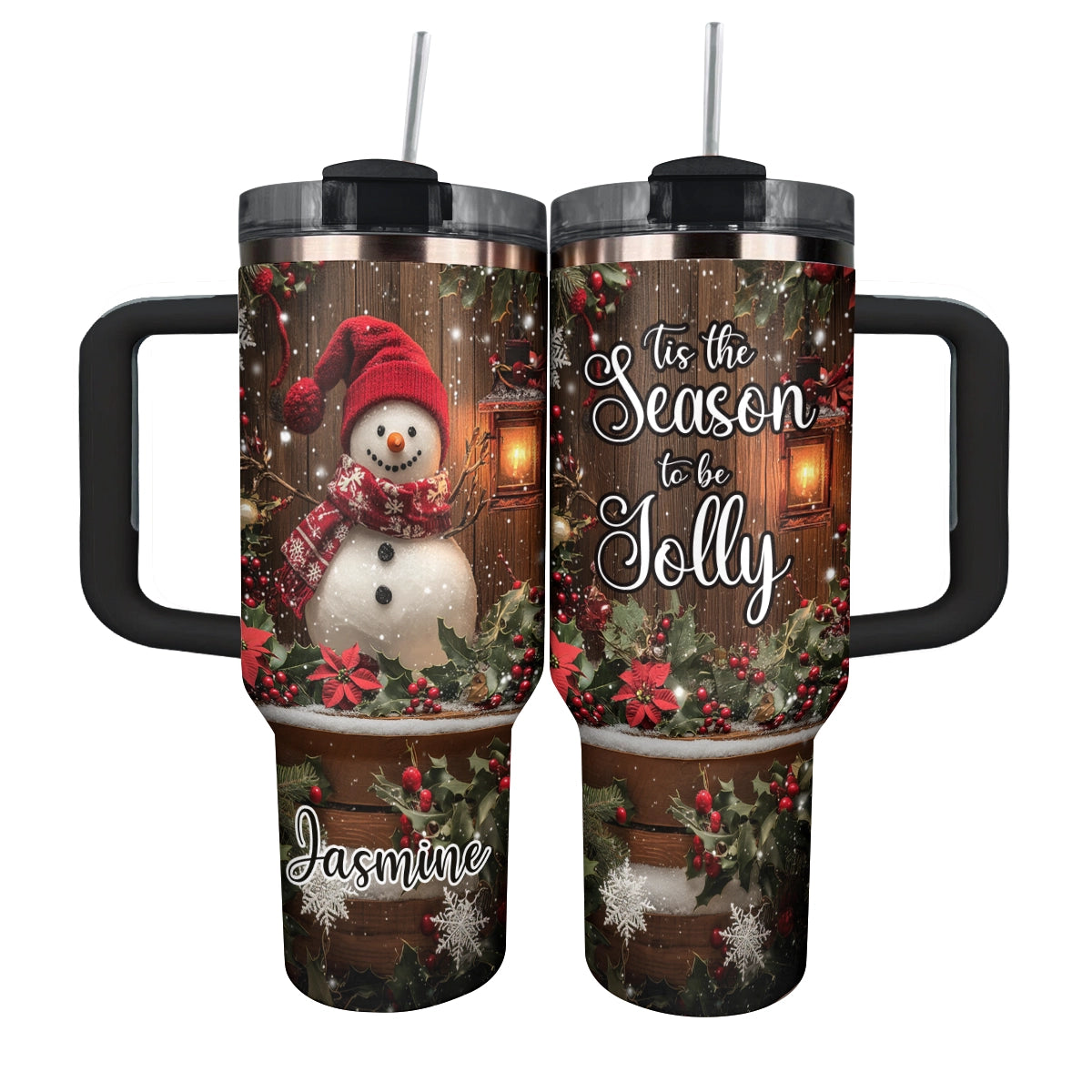 Shineful Tumbler Personalized Jolly Snowman