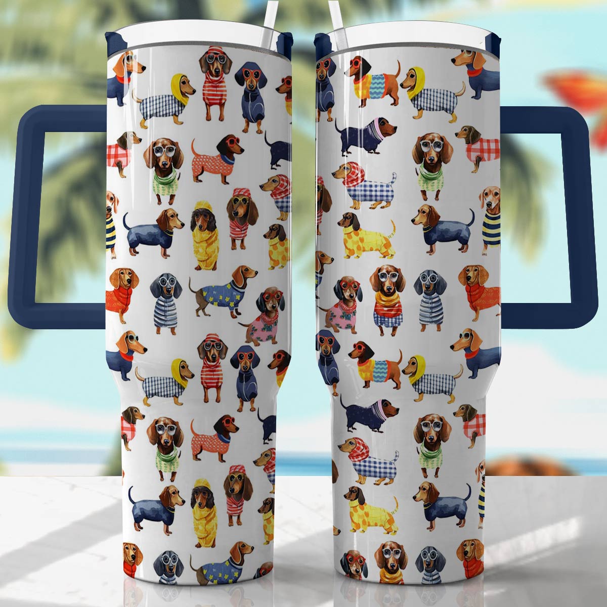 Shineful Tumbler Elegant Dachshunds Stylist