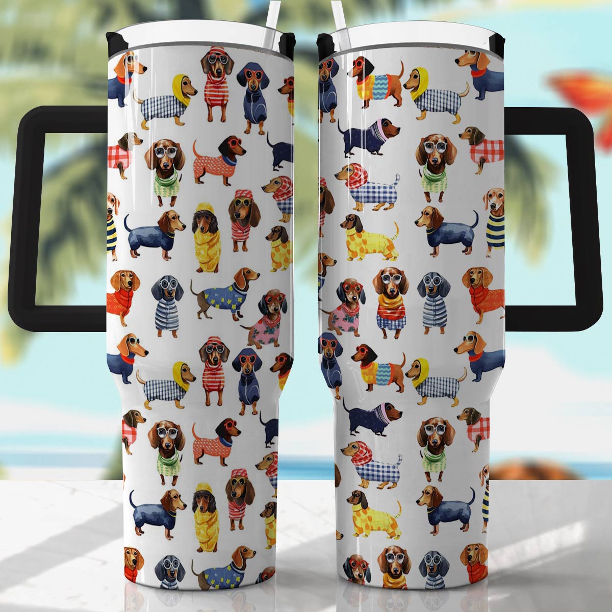 Shineful Tumbler Elegant Dachshunds Stylist