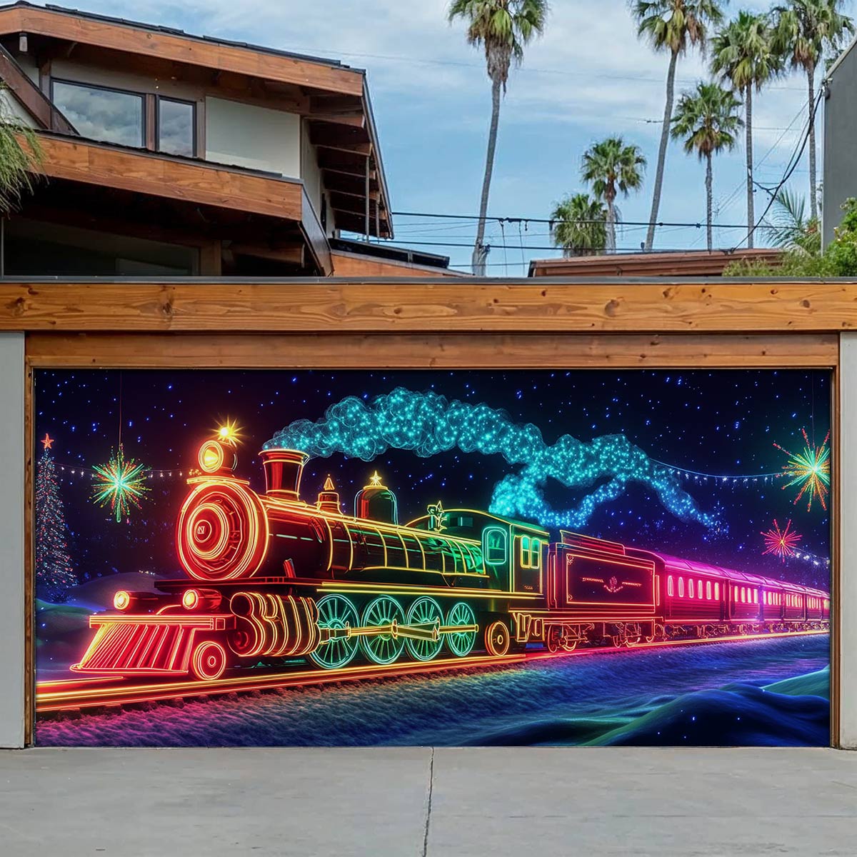 Shineful Garage Door Banner Decoration Holiday Gift Express