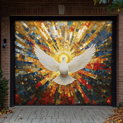 Shineful Garage Door Banner Decoration Dove of Peace