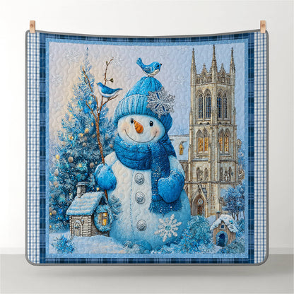 Shineful Quilt 3-Piece Set Frosty Blue Winter