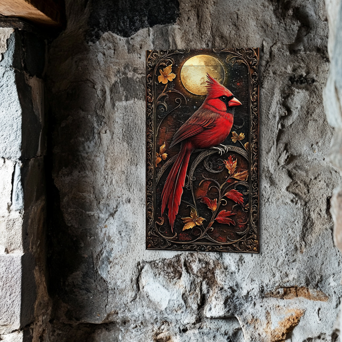 Shineful 2D Metal Sign Classic Cardinal Elegance