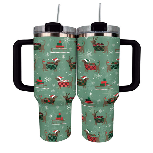 Shineful Tumbler Merry Dachsmas