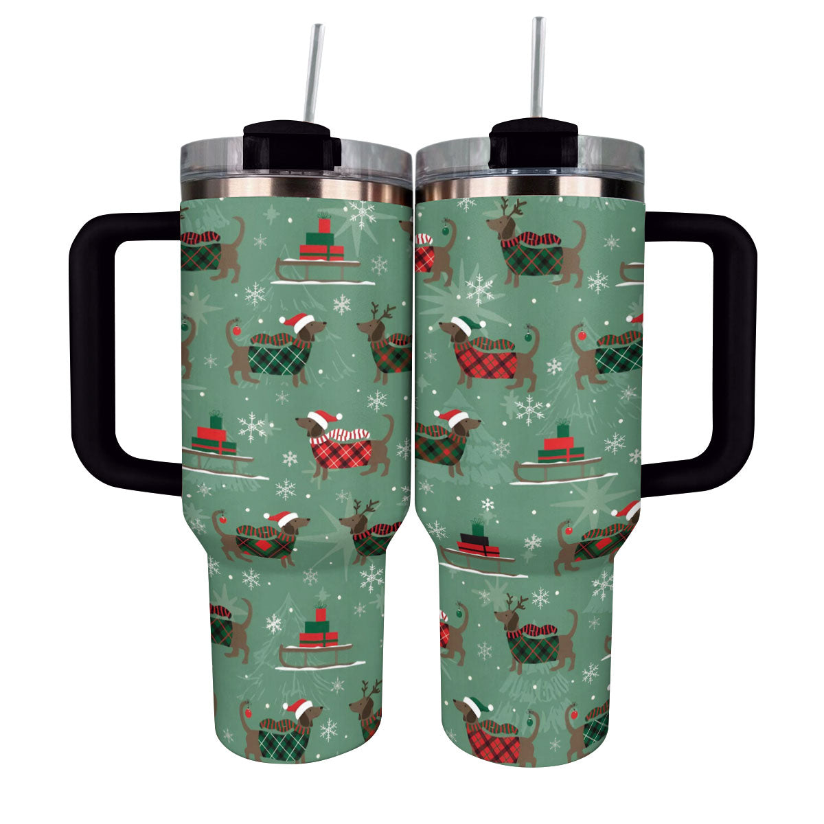 Shineful Tumbler Merry Dachsmas