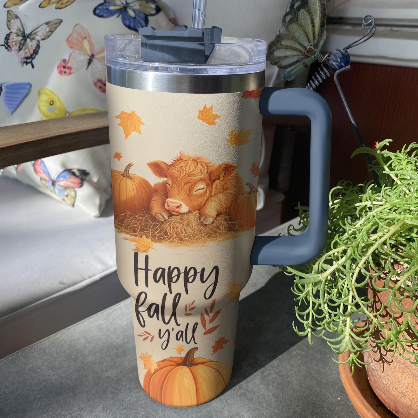 Shineful Tumbler Happy Autumn Baby Cow