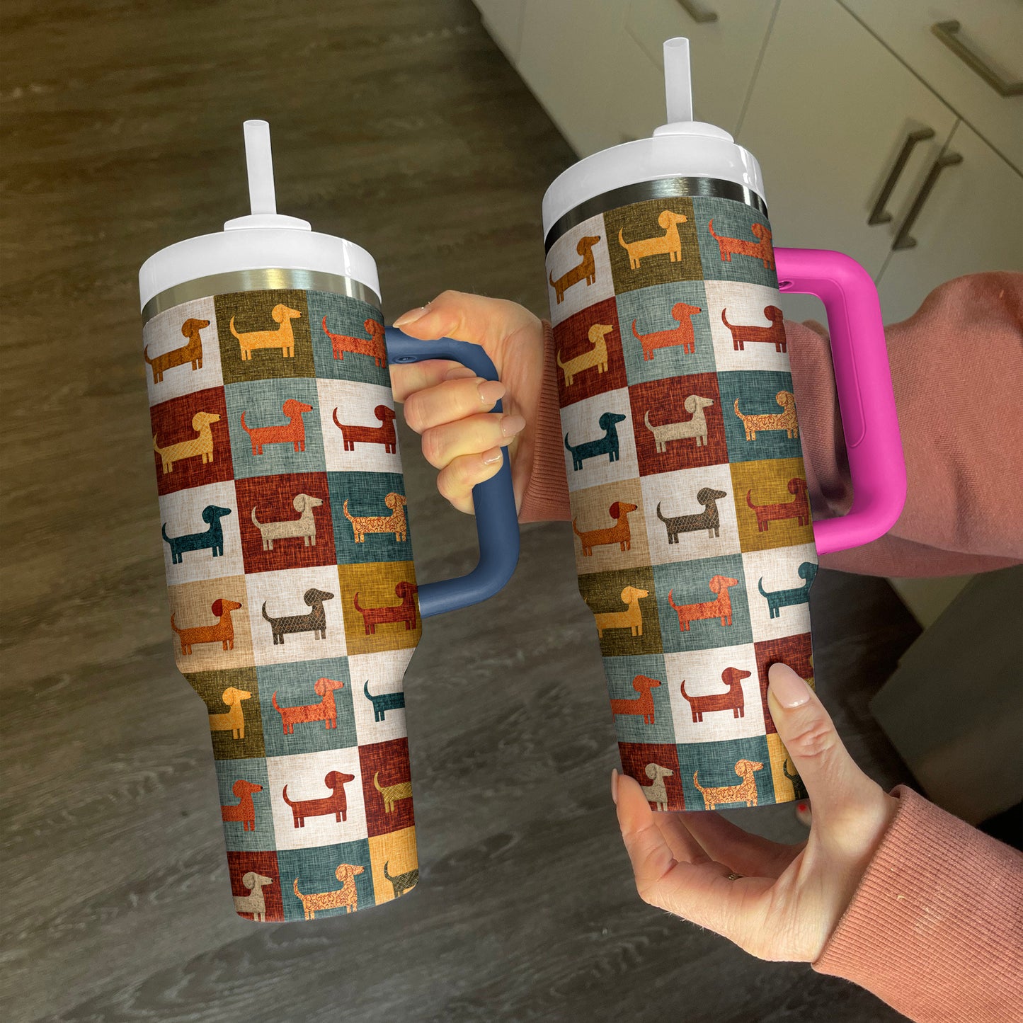 Shineful Tumbler Colorful Dachshund Patch