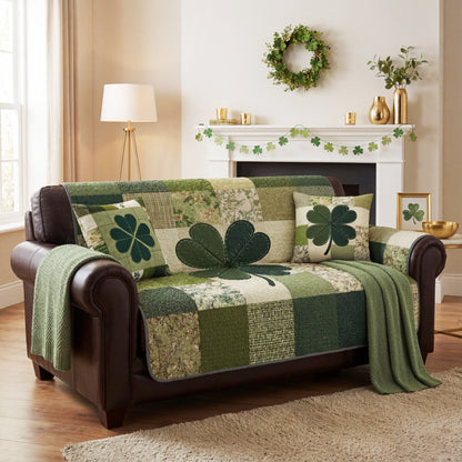Shineful Sofa Cover Set Four Leaf Blessing