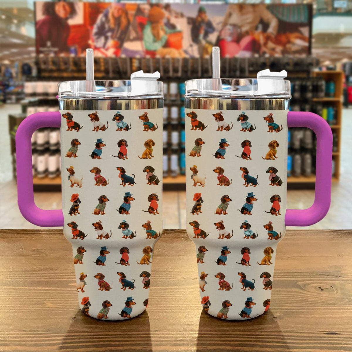 Dachshund 40 Oz Shineful™ Tumbler Multi-Style Wiener Mn8 40Oz