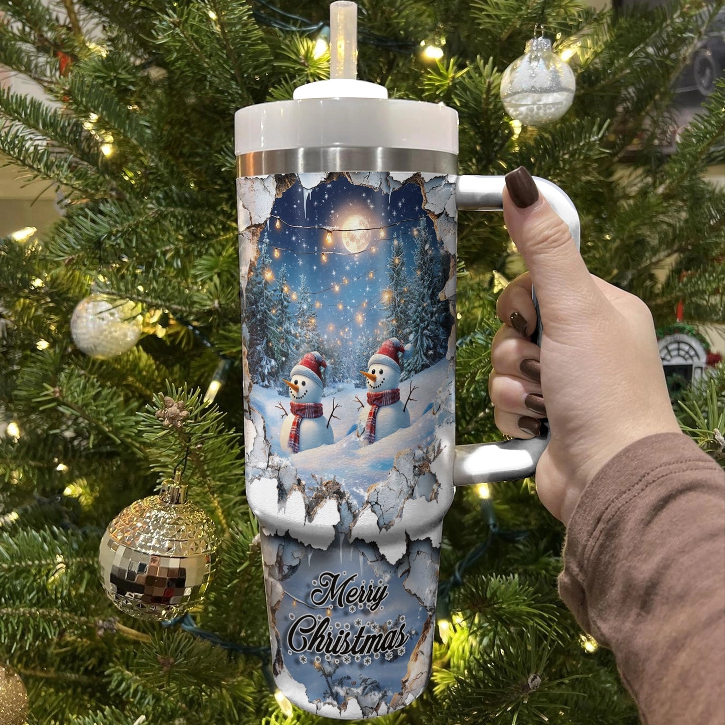 Shineful Glossy Tumbler Snowy Escape