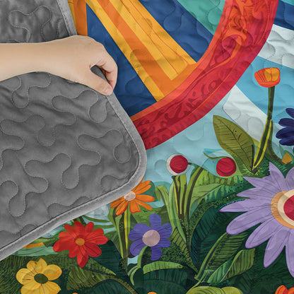 Shineful Quilt 3-Piece Set Peace Bloom