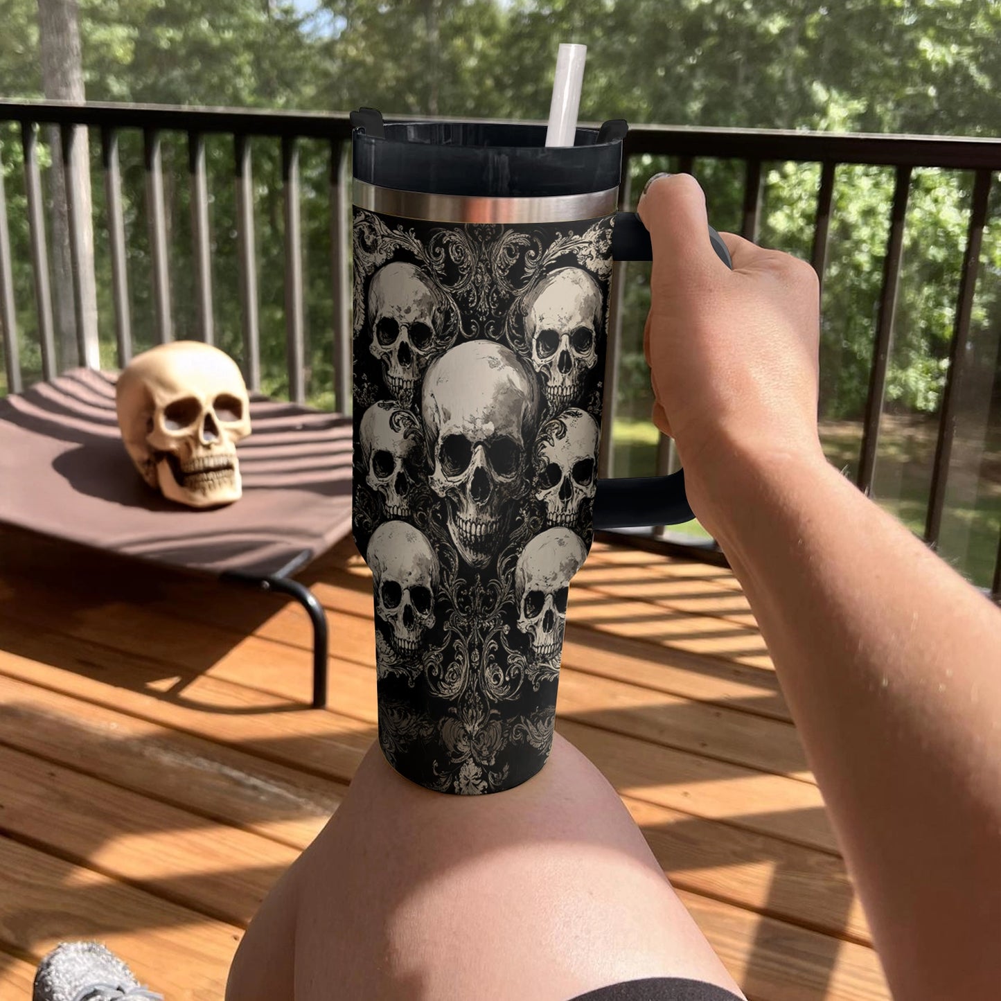 Shineful Tumbler Gothic Skull Majesty