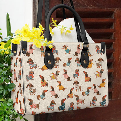 Shineful Leather Bag Dachshund Fashion Wiener Personalized