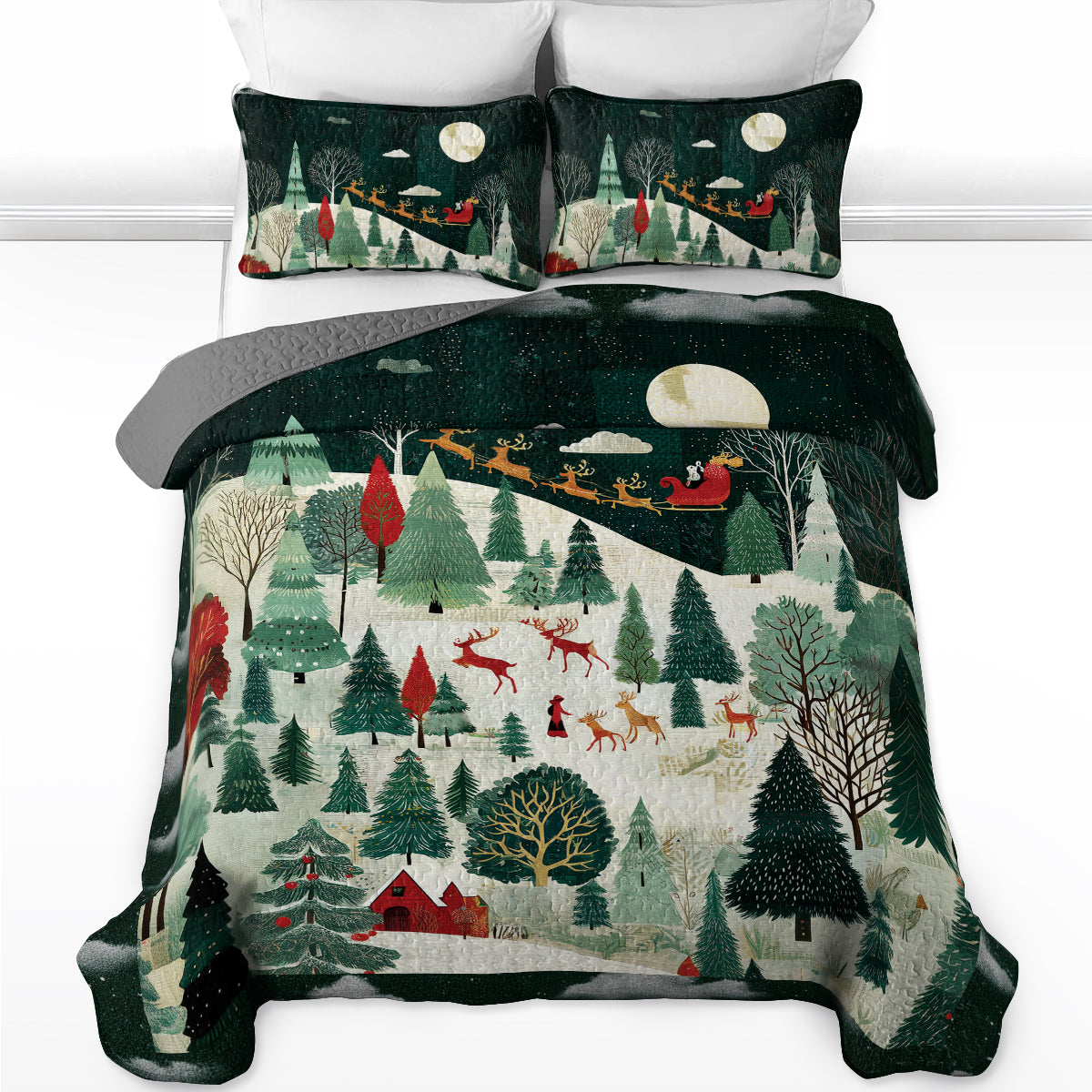 Shineful Quilt 3-Piece Set Christmas Eve Magic