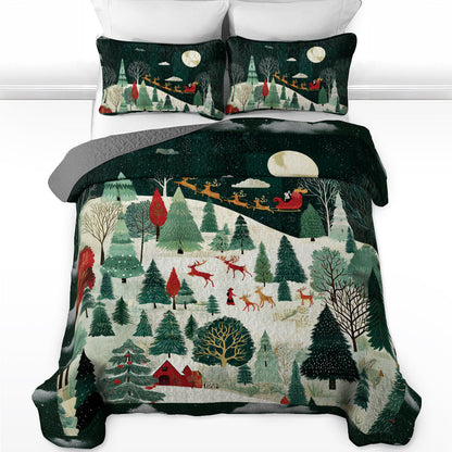 Shineful Quilt 3-Piece Set Christmas Eve Magic