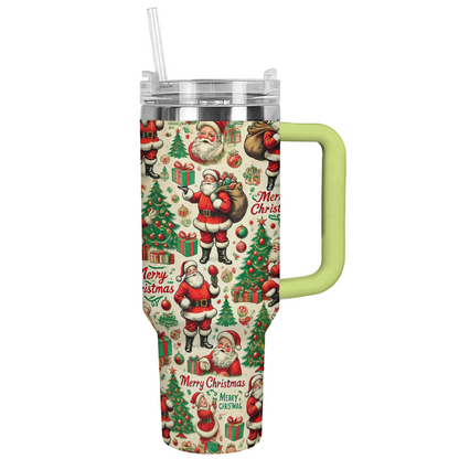 Shineful Tumbler Santa Pattern