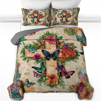 Shineful All Season Quilt 3-Piece Set - Heavenly Grace