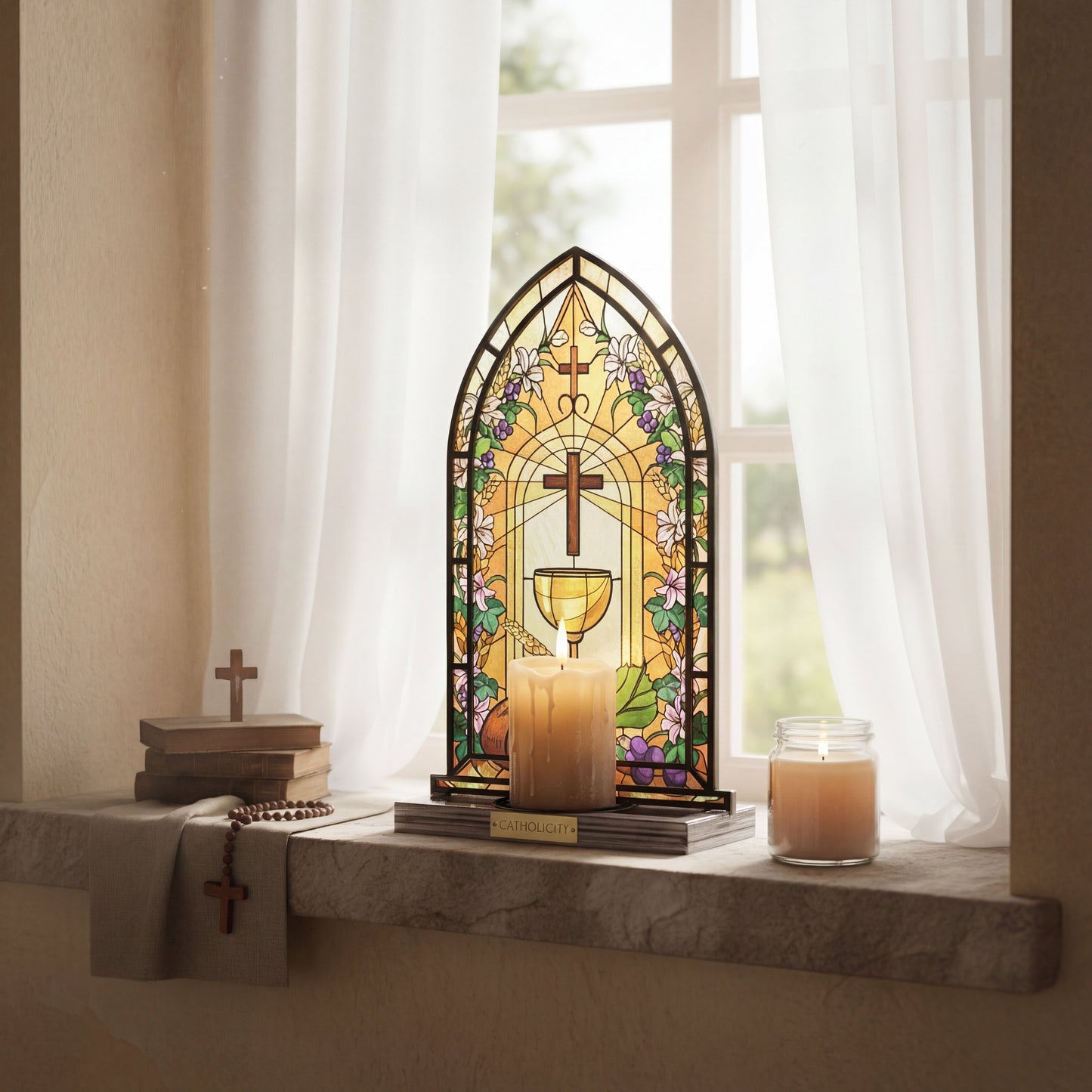 Shineful Suncatcher Candle Holder Eucharistic Light