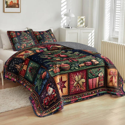 Shineful All Season Quilt 3-Piece Set Christmas Tree
