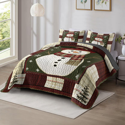 Shineful All Season Quilt 3-Piece Set Christmas Snowy Wonder