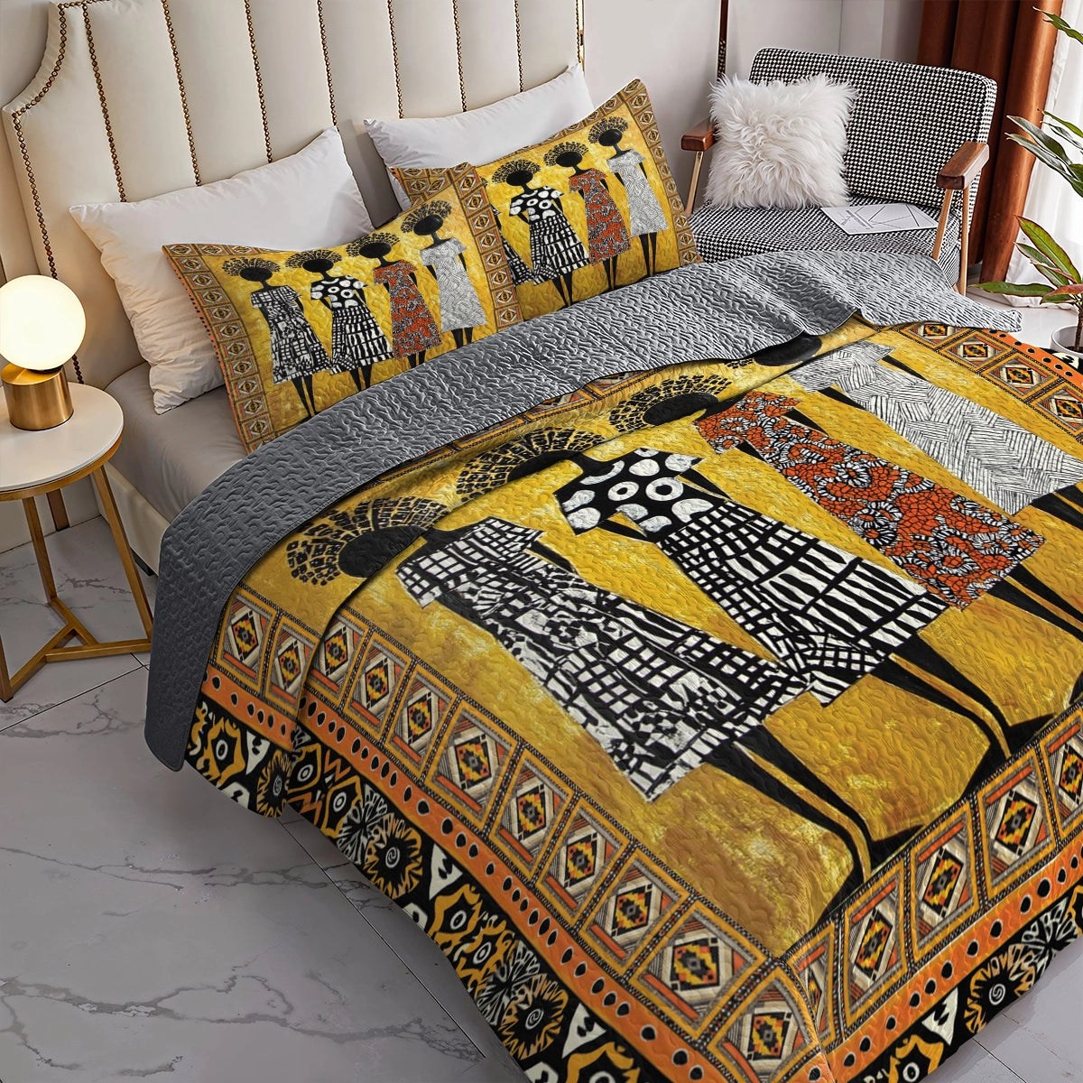 Shineful All Season Quilt 3-Piece Set - Timeless Black Women