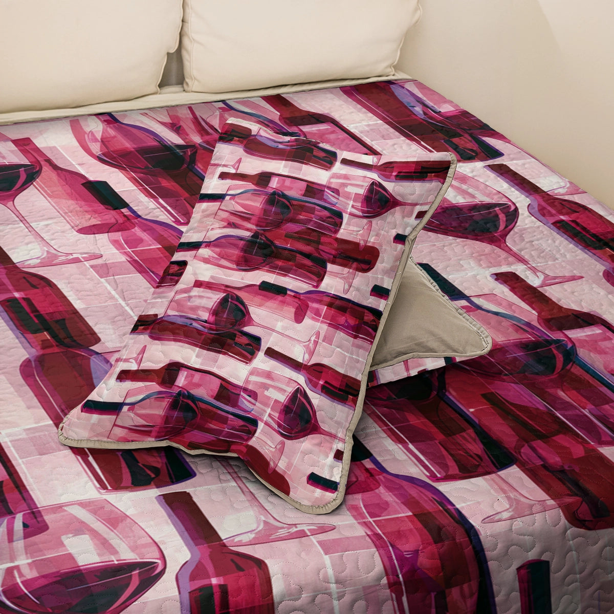 Shineful All Season Quilt 3-Piece Set Wine Lovers’ Dream