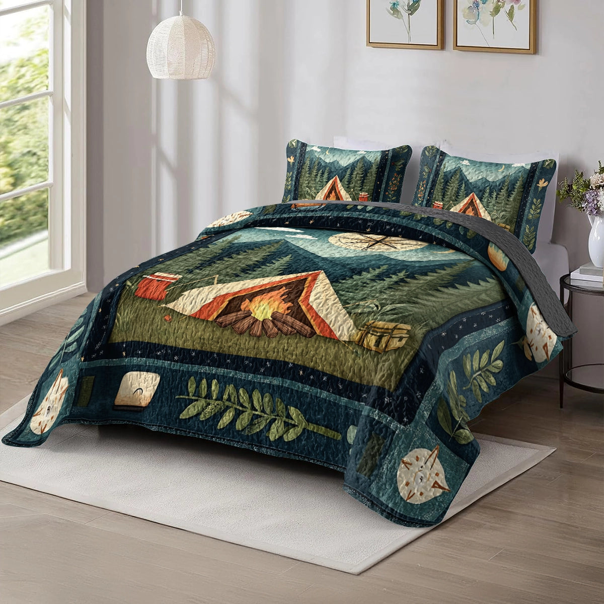 Shineful All Season Quilt 3-Piece Set Campfire Dreams