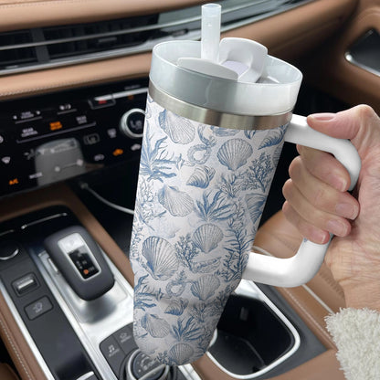 Shineful Tumbler Blue Wave Shell