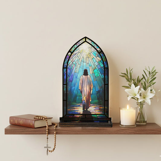 Shineful Suncatcher Candle Holder Walk With Him