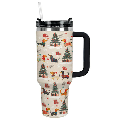 Shineful Tumbler Sample Merry Dachshund Joy
