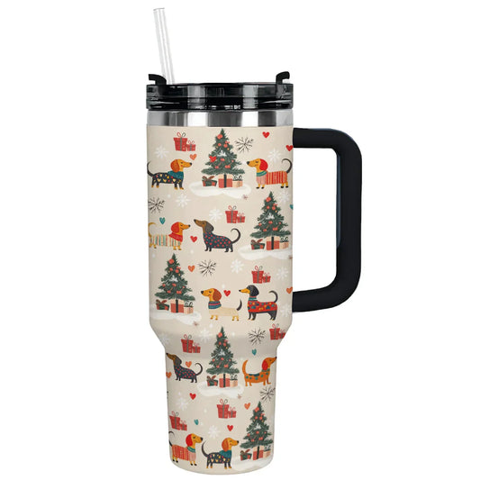 Shineful Tumbler Sample Merry Dachshund Joy