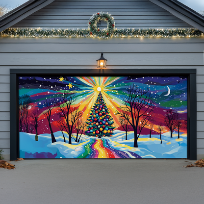 Shineful Garage Door Banner Decoration - Radiant Holiday Wonderland