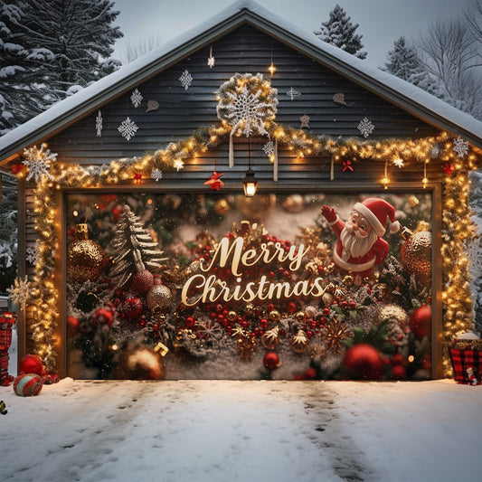 Shineful Garage Door Banner Decoration Merry Christmas