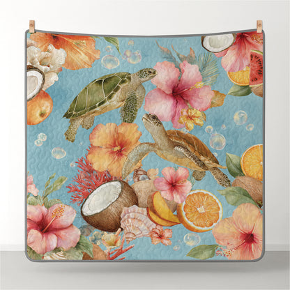 Shineful All Season Quilt 3-Piece Set Coastal Bloom