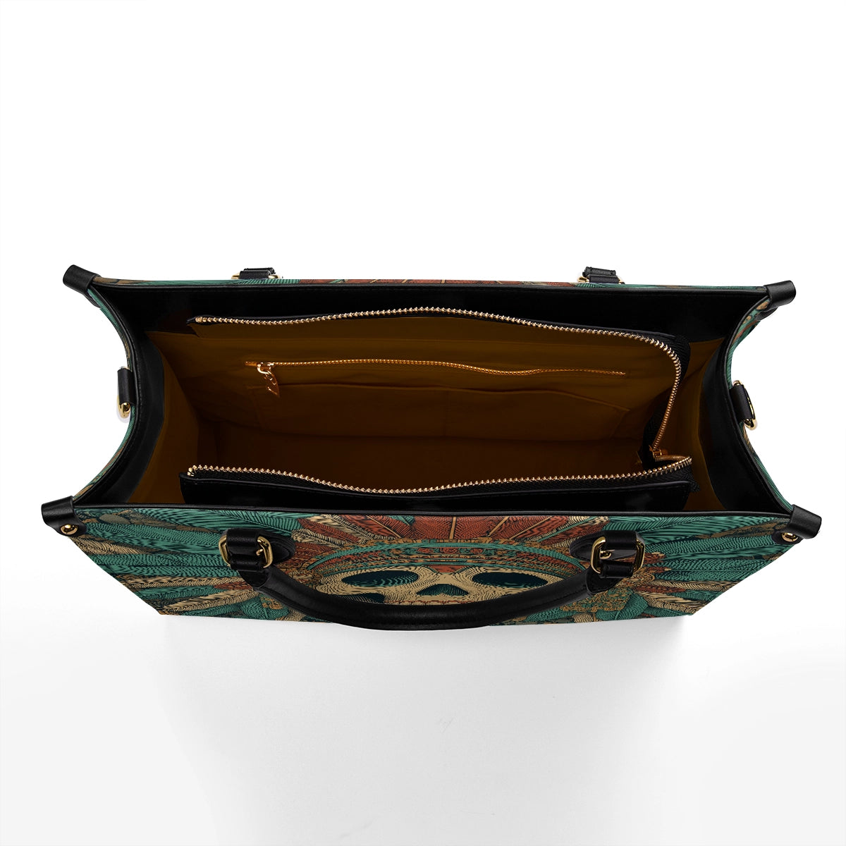 Shineful Leather Bag Emerald War Headdress