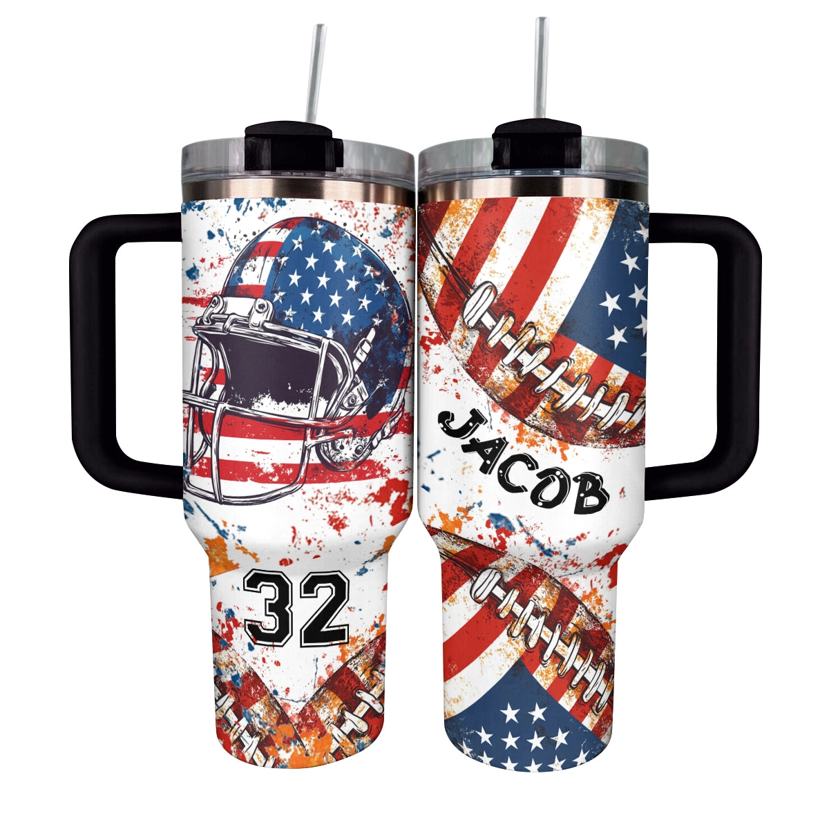 Shineful Tumbler Personalized All-American Football Victory