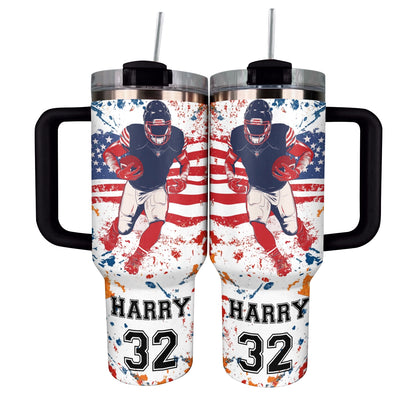 Shineful Tumbler Personalized Football Gridiron Glory