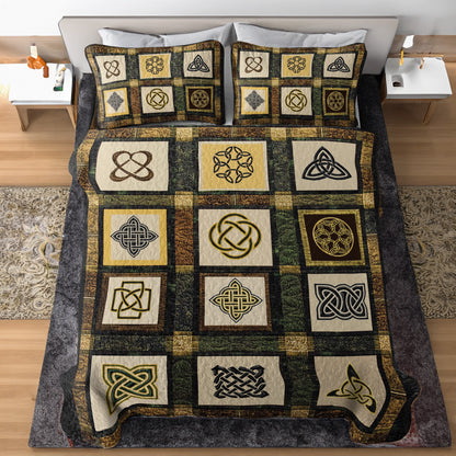 Shineful All Season Quilt 3-Piece Set - Celtic Knot Heritage