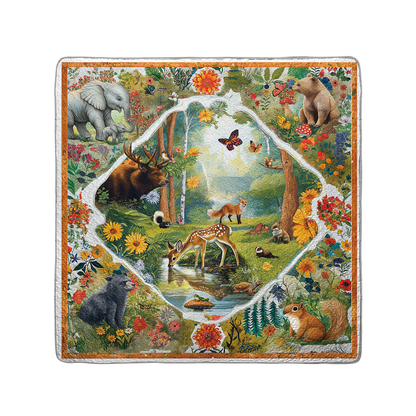 Shineful All Season Quilt 3-Piece Set Enchanted Woodland Senerity
