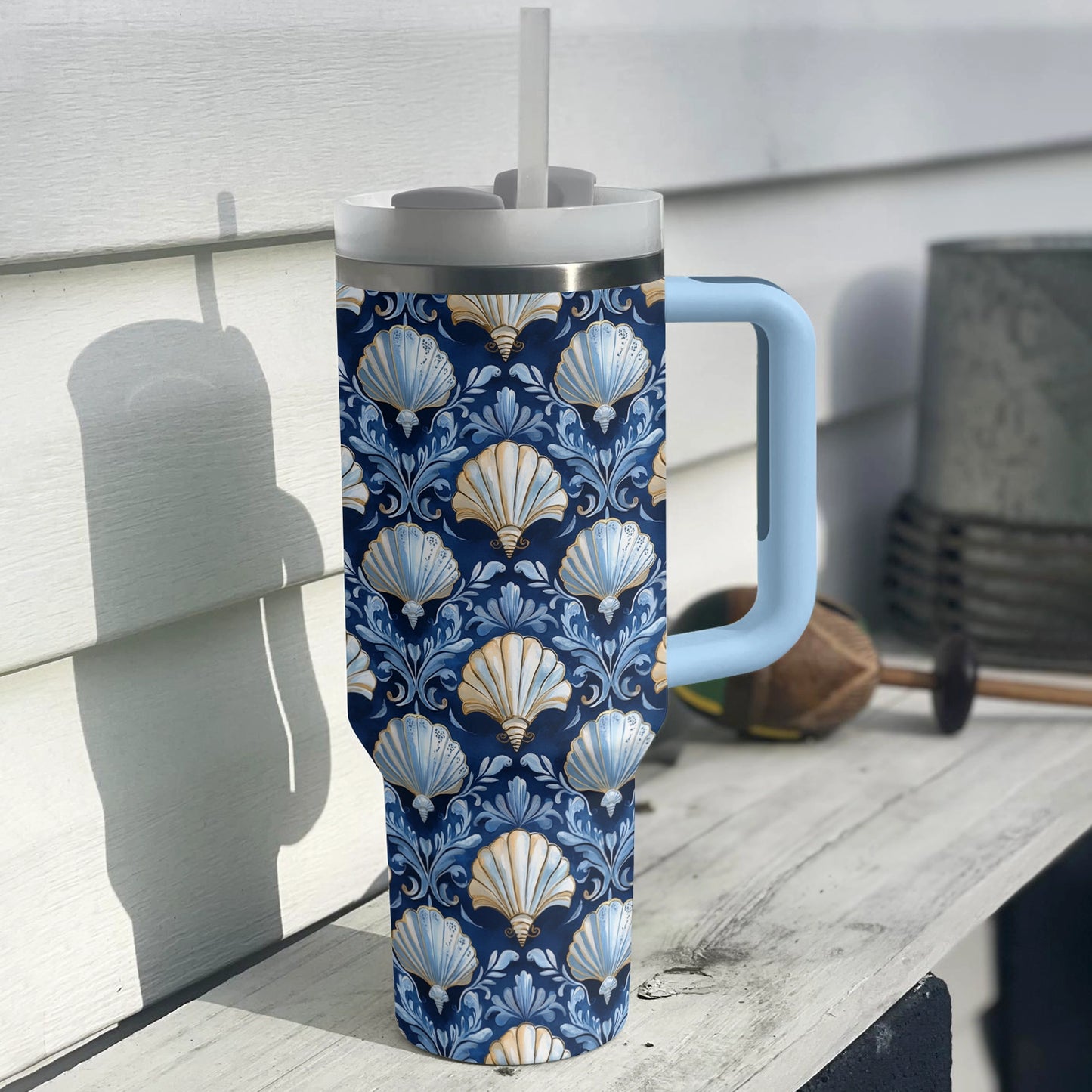 Shineful Tumbler Seashell Elegance