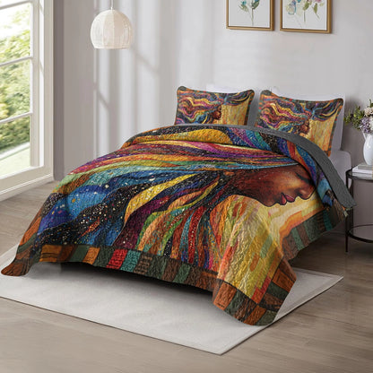 Shineful All Season Quilt 3-Piece Set - Afrocentric Dreams