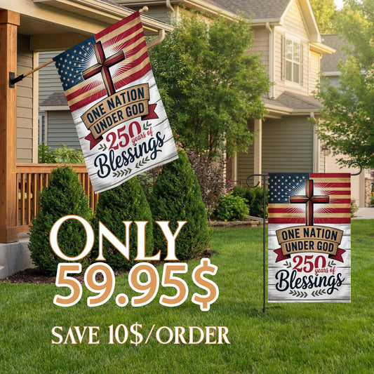 Shineful Bundle Double Flag Faith Over America
