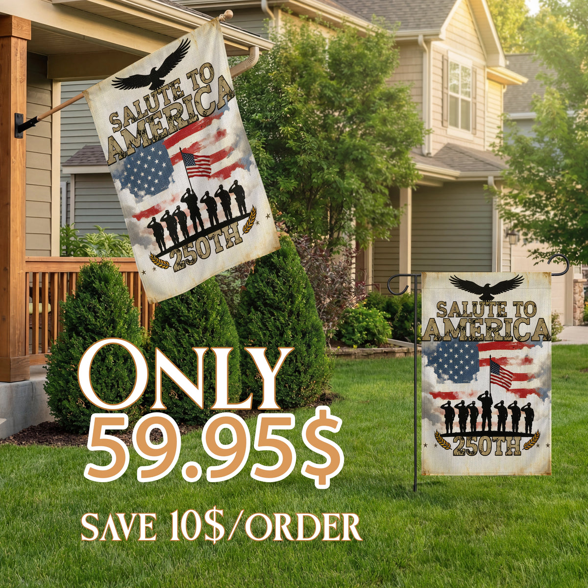 Shineful Bundle Double Flag Salute to America