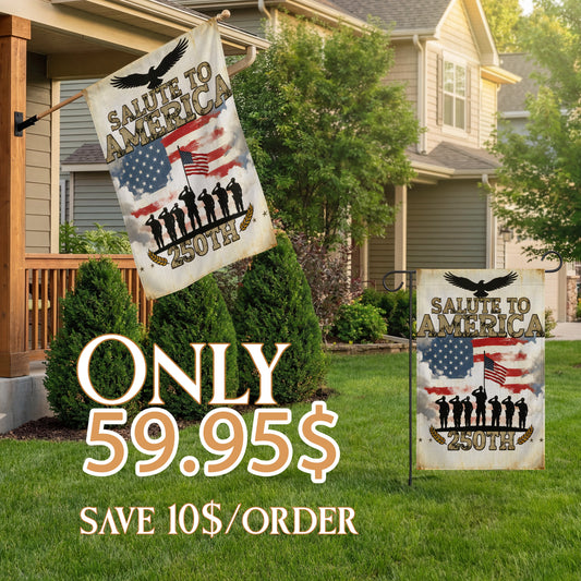 Shineful Bundle Double Flag Salute to America