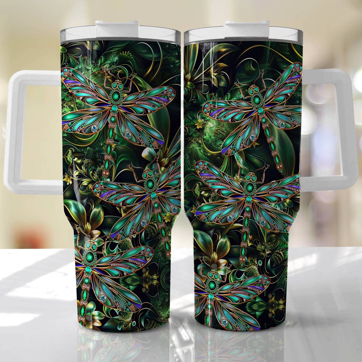 Shineful Tumbler Beautiful Dragonflies